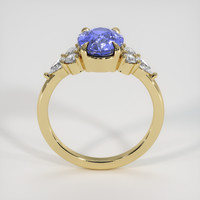 2.57 Ct. Violet Sapphire Ring, 18K Yellow Gold 3