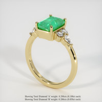2.41 Ct. Emerald Ring, 18K Yellow Gold 2