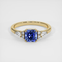 1.40 Ct. Blue Sapphire Ring, 18K Yellow Gold 1