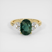 3.03 Ct. Sapphire Ring, 18K Yellow Gold 1