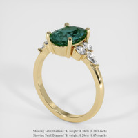 3.03 Ct. Sapphire Ring, 18K Yellow Gold 2
