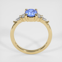 1.22 Ct. Blue Sapphire Ring, 18K Yellow Gold 3
