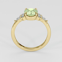 1.87 Ct. Yellowish Green Sapphire Ring, 18K Yellow Gold 3