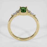 0.89 Ct. Green Sapphire Ring, 18K Yellow Gold 3