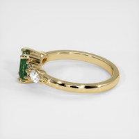 0.75 Ct. Green Sapphire Ring, 18K Yellow Gold 4