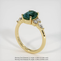 2.52 Ct. Sapphire Ring, 18K Yellow Gold 2