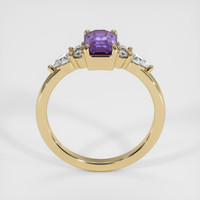 1.20 Ct. Purple Sapphire Ring, 18K Yellow Gold 3