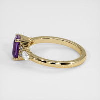1.20 Ct. Purple Sapphire Ring, 18K Yellow Gold 4