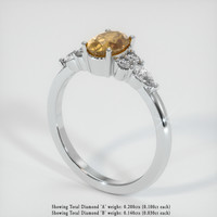 1.06 Ct. Yellow Sapphire Ring, 18K Yellow Gold 2