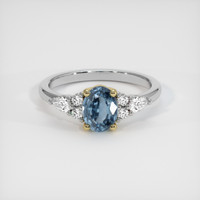 1.20 Ct. Gemstone Ring, 14K Yellow & White 1