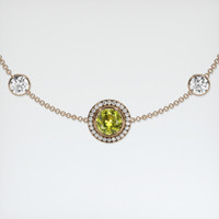 1.07 Ct.Tw. Gemstone Bracelet, 14K Rose Gold 1