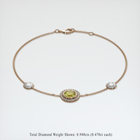 <span>1.23</span>&nbsp;<span class="tooltip-light">Ct.Tw.<span class="tooltiptext">Total Carat Weight</span></span> Gemstone Bracelet, 14K Rose Gold 2