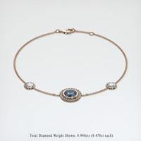 <span>1.23</span>&nbsp;<span class="tooltip-light">Ct.Tw.<span class="tooltiptext">Total Carat Weight</span></span> Gemstone Bracelet, 14K Rose Gold 2