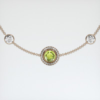 0.92 Ct.Tw. Gemstone Bracelet, 14K Rose Gold 1