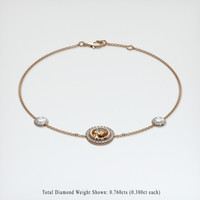 <span>1.02</span>&nbsp;<span class="tooltip-light">Ct.Tw.<span class="tooltiptext">Total Carat Weight</span></span> Gemstone Bracelet, 14K Rose Gold 2