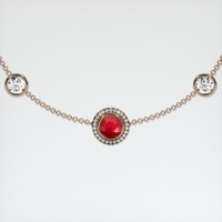 <span>1.09</span>&nbsp;<span class="tooltip-light">Ct.Tw.<span class="tooltiptext">Total Carat Weight</span></span> Ruby Bracelet, 14K Rose Gold 1