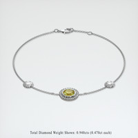 <span>1.23</span>&nbsp;<span class="tooltip-light">Ct.Tw.<span class="tooltiptext">Total Carat Weight</span></span> Gemstone Bracelet, 18K White Gold 2