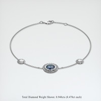 1.23 Ct.Tw. Gemstone Bracelet, 18K White Gold 2