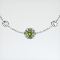 1.03 Ct.Tw. Gemstone Bracelet, 18K White Gold 1