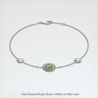 1.03 Ct.Tw. Gemstone Bracelet, 18K White Gold 2