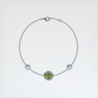 1.03 Ct.Tw. Gemstone Bracelet, 18K White Gold 3
