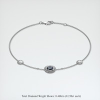 <span>0.58</span>&nbsp;<span class="tooltip-light">Ct.Tw.<span class="tooltiptext">Total Carat Weight</span></span> Gemstone Bracelet, 18K White Gold 2