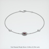 <span>0.92</span>&nbsp;<span class="tooltip-light">Ct.Tw.<span class="tooltiptext">Total Carat Weight</span></span> Gemstone Bracelet, 18K White Gold 2