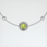 0.92 Ct.Tw. Gemstone Bracelet, 18K White Gold 1