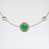 1.02 Ct.Tw. Emerald Bracelet, 18K Yellow Gold 1