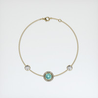 1.25 Ct.Tw. Gemstone Bracelet, 18K Yellow Gold 3