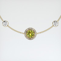 1.07 Ct.Tw. Gemstone Bracelet, 18K Yellow Gold 1