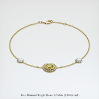 <span>1.07</span>&nbsp;<span class="tooltip-light">Ct.Tw.<span class="tooltiptext">Total Carat Weight</span></span> Gemstone Bracelet, 18K Yellow Gold 2