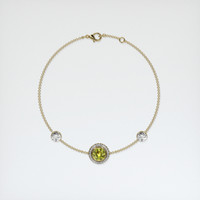 <span>1.07</span>&nbsp;<span class="tooltip-light">Ct.Tw.<span class="tooltiptext">Total Carat Weight</span></span> Gemstone Bracelet, 18K Yellow Gold 3