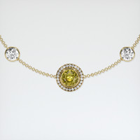 1.23 Ct.Tw. Gemstone Bracelet, 18K Yellow Gold 1