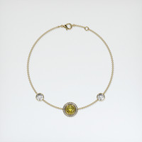 <span>1.23</span>&nbsp;<span class="tooltip-light">Ct.Tw.<span class="tooltiptext">Total Carat Weight</span></span> Gemstone Bracelet, 18K Yellow Gold 3