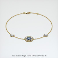 <span>1.23</span>&nbsp;<span class="tooltip-light">Ct.Tw.<span class="tooltiptext">Total Carat Weight</span></span> Gemstone Bracelet, 18K Yellow Gold 2