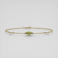 <span>1.52</span> <span class="tooltip-light">Ct.Tw.<span class="tooltiptext">Total Carat Weight</span></span> Green Demantoid Garnet Bracelet, 18K Yellow Gold 2