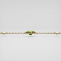 <span>1.52</span>&nbsp;<span class="tooltip-light">Ct.Tw.<span class="tooltiptext">Total Carat Weight</span></span> Green Demantoid Garnet Bracelet, 18K Yellow Gold 4