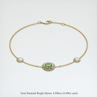 <span>1.03</span>&nbsp;<span class="tooltip-light">Ct.Tw.<span class="tooltiptext">Total Carat Weight</span></span> Gemstone Bracelet, 18K Yellow Gold 2