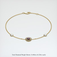 <span>0.92</span>&nbsp;<span class="tooltip-light">Ct.Tw.<span class="tooltiptext">Total Carat Weight</span></span> Gemstone Bracelet, 18K Yellow Gold 2