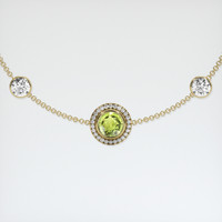 0.92 Ct.Tw. Gemstone Bracelet, 18K Yellow Gold 1
