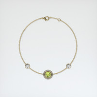 0.92 Ct.Tw. Gemstone Bracelet, 18K Yellow Gold 3