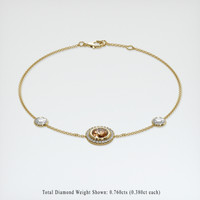 <span>1.02</span>&nbsp;<span class="tooltip-light">Ct.Tw.<span class="tooltiptext">Total Carat Weight</span></span> Gemstone Bracelet, 18K Yellow Gold 2