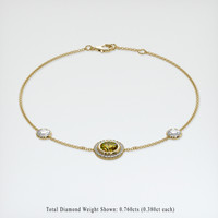 <span>1.01</span>&nbsp;<span class="tooltip-light">Ct.Tw.<span class="tooltiptext">Total Carat Weight</span></span> Gemstone Bracelet, 18K Yellow Gold 2