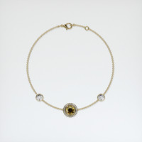 <span>1.01</span>&nbsp;<span class="tooltip-light">Ct.Tw.<span class="tooltiptext">Total Carat Weight</span></span> Gemstone Bracelet, 18K Yellow Gold 3