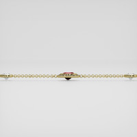 <span>0.69</span>&nbsp;<span class="tooltip-light">Ct.Tw.<span class="tooltiptext">Total Carat Weight</span></span> Ruby Bracelet, 18K Yellow Gold 4