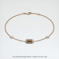 <span>0.89</span>&nbsp;<span class="tooltip-light">Ct.Tw.<span class="tooltiptext">Total Carat Weight</span></span> Gemstone Bracelet, 14K Rose Gold 2