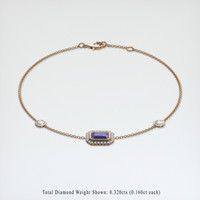 0.98 Ct.Tw. Gemstone Bracelet, 14K Rose Gold 2
