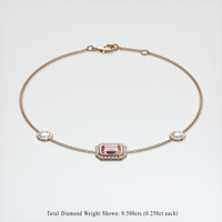 1.09 Ct.Tw. Gemstone Bracelet, 14K Rose Gold 2