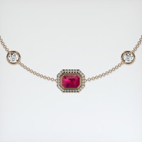 <span>1.08</span>&nbsp;<span class="tooltip-light">Ct.Tw.<span class="tooltiptext">Total Carat Weight</span></span> Ruby Bracelet, 14K Rose Gold 1